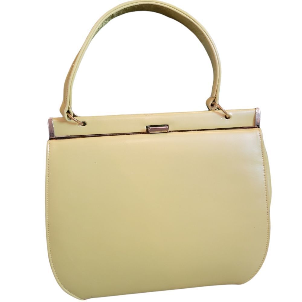 Women's Kelly-Style Vintage 50s Yellow Pocketbook/ Handbag | Stylecraft Miami